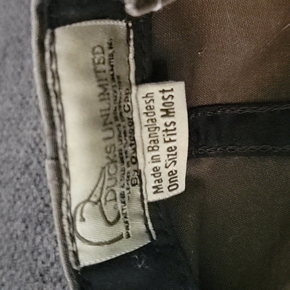 Ducks Unlimited Hat Brown Waxed Canvas Cap DU Leader Adult Adjustable Strapback - Picture 4 of 4